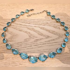 Swarovski Blue Crystal Necklace